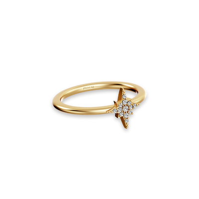 Sparkling Star Diamond Ring