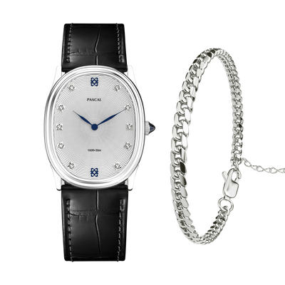 Burbuja oval Reloj de diamante