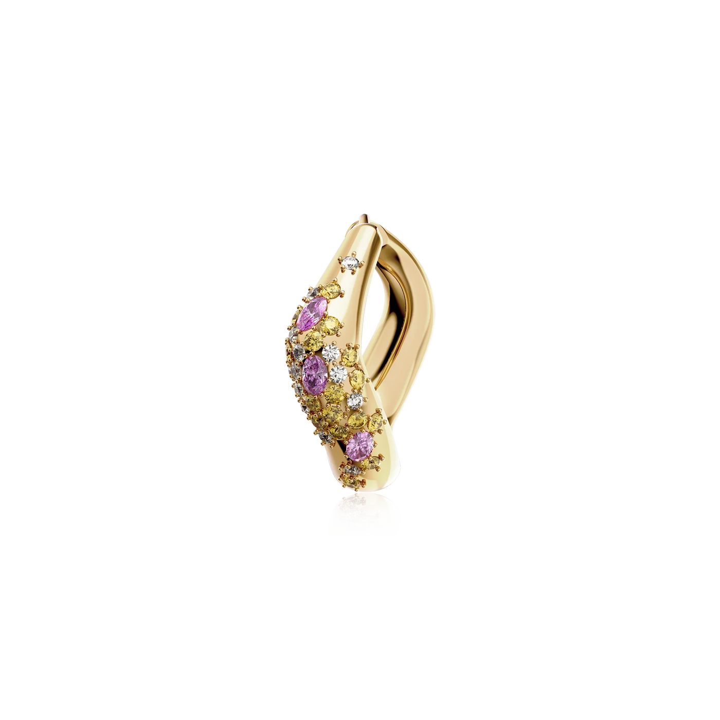 Brincos Argola Orgânicos Huggie Dreamy Diamond