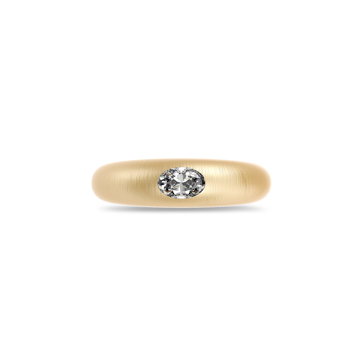 Solitaire Oval Cut Diamond Promise Ring