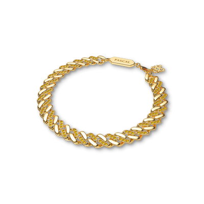 Classic Curb Chain Diamond Bracelet