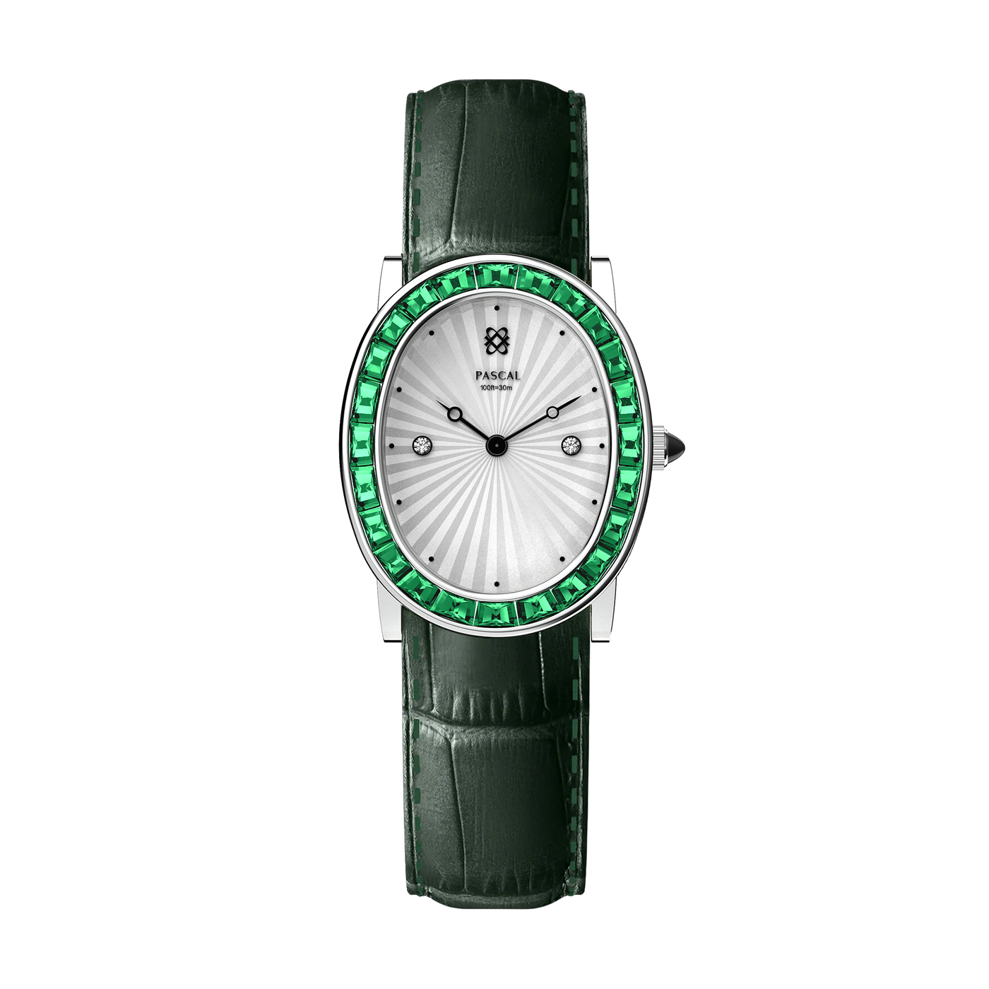 Oval Halo Diamond Watch