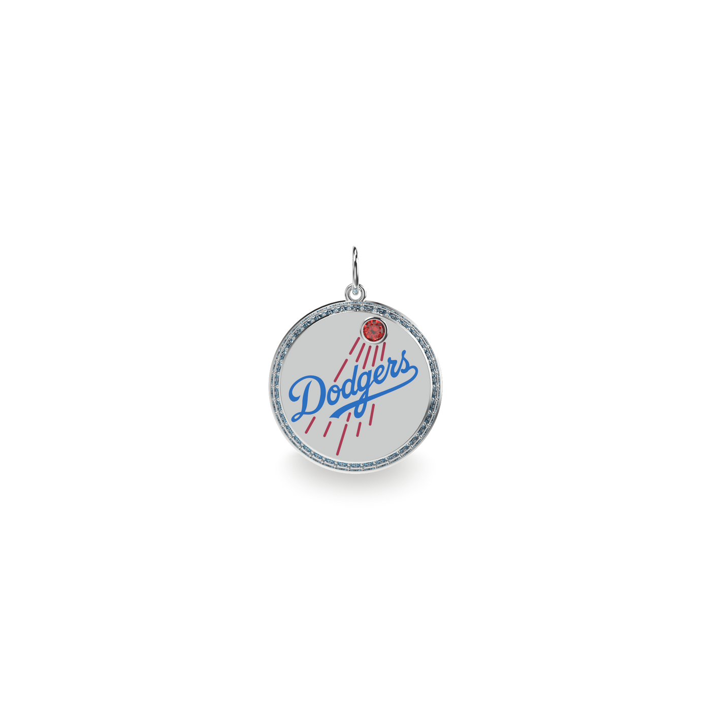 Ciondolo a diamante con logo LA Dodgers