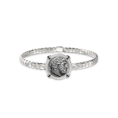 Pulsera de Moneda Zeus "The Great Civitas", Diamante Negro