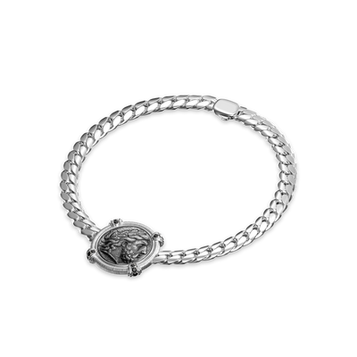 Pulsera de Moneda Zeus "The Great Civitas", Diamante Negro