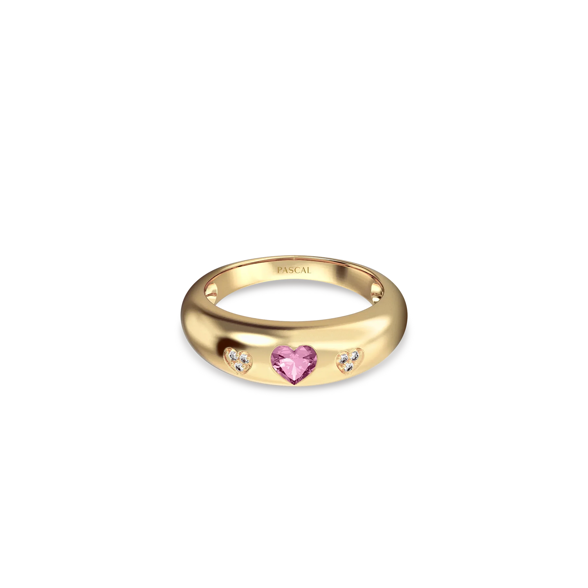 Diamond & Gemstone Dome Rings | PASCAL