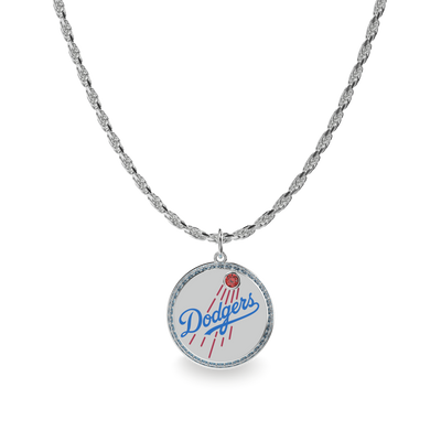 Ciondolo a diamante con logo LA Dodgers