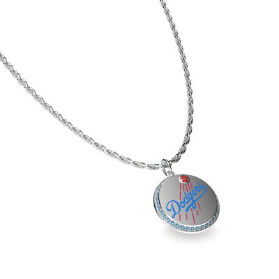 Ciondolo a diamante con logo LA Dodgers