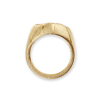 Anello da basket "The Basketball" palla storta, diamante bianco