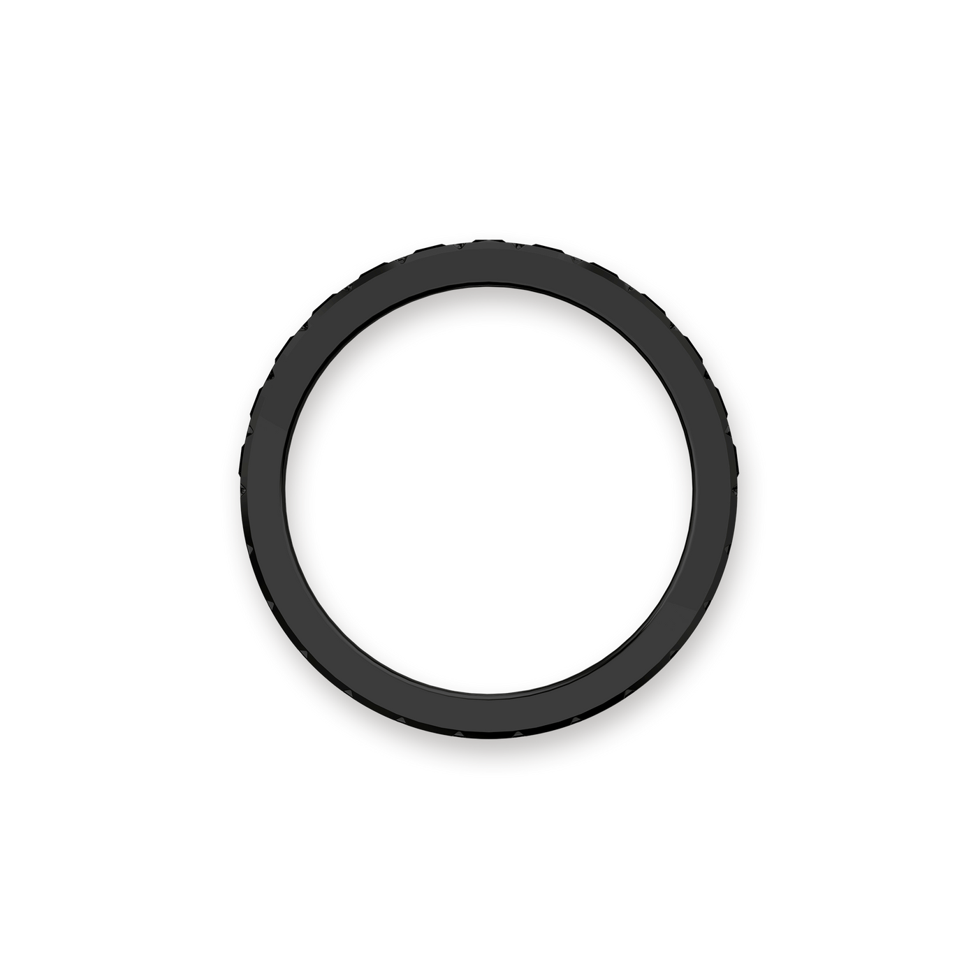 Abgeschrägter Pavé-Diamant-Bandring 