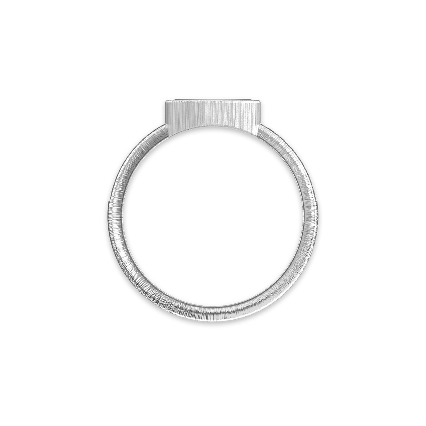 Anillo de dedo meñique 'The Great Civitas' Artemis Coin, diamante blanco