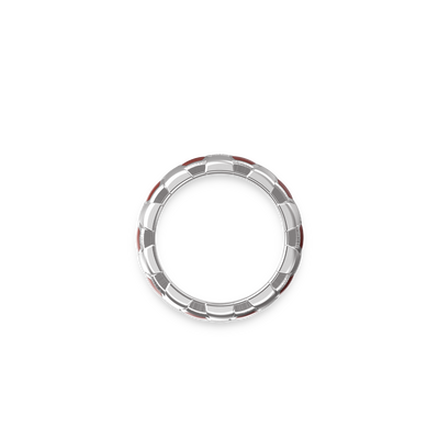 'The Soccer' Pharaohs Band Ring, Black Diamond