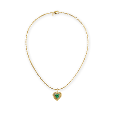 'The Bonbon' Heart Necklace, White Diamond