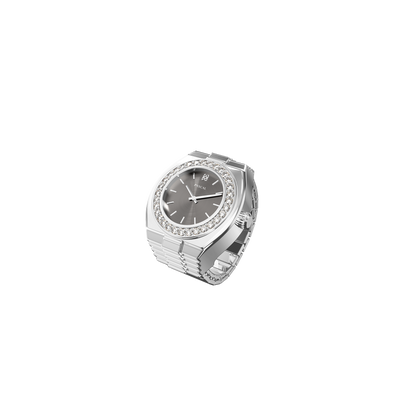 Anello orologio con diamante classico di lusso