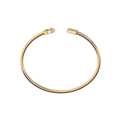 Halo Diamond Bangle