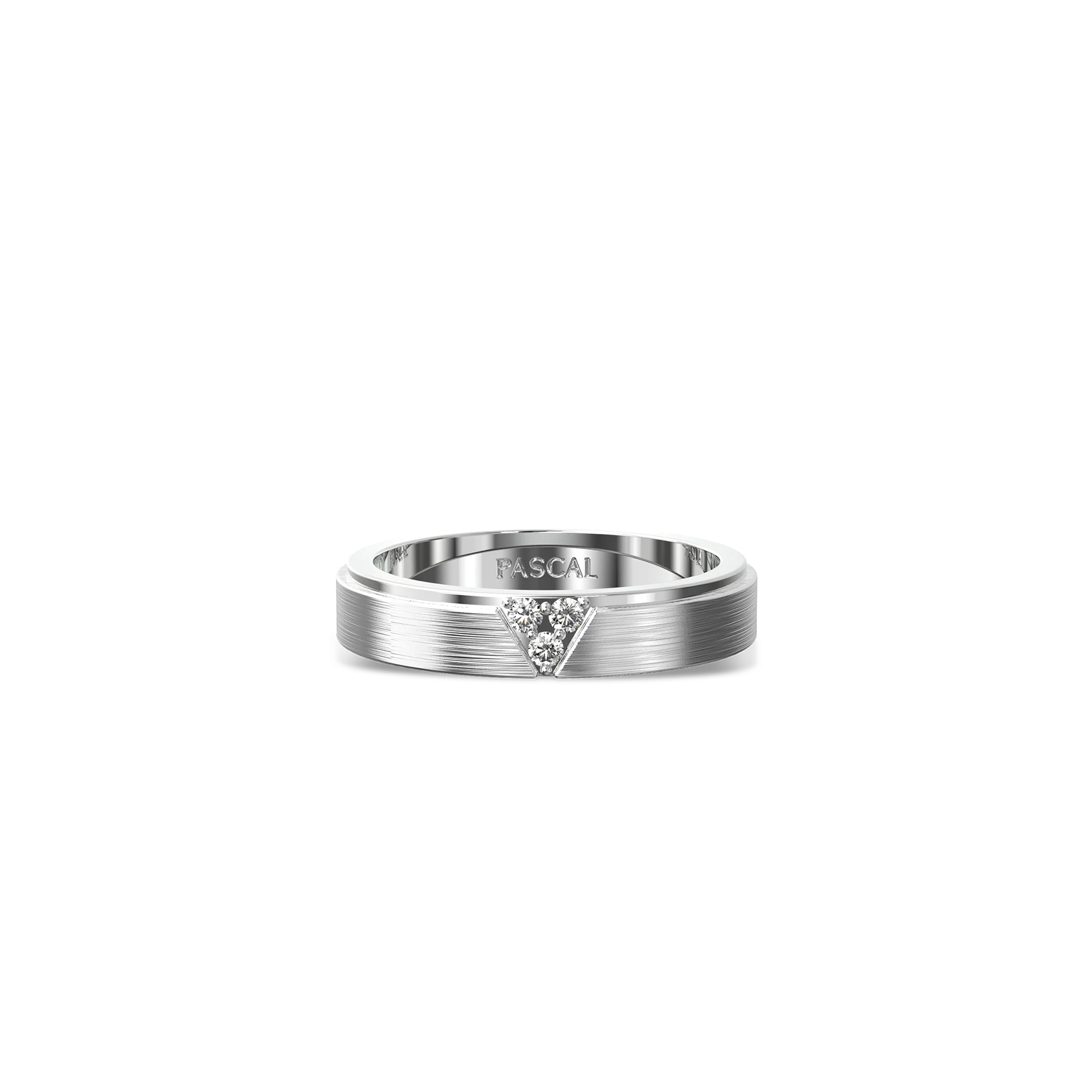 Trinity Diamond Promise Ring in white gold featuring three sparkling diamonds#color_18k-white-gold-vermeil-white-diamonds