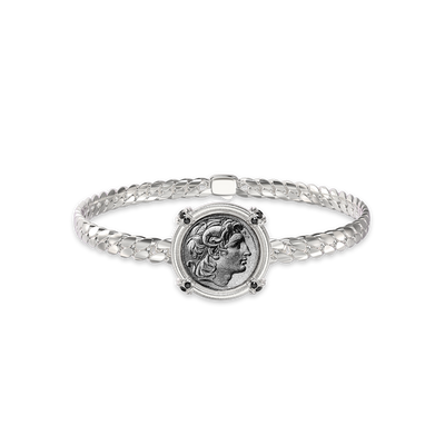 Bracelet pièce 'Alexandre le Grand' de The Great Civitas, diamant noir
