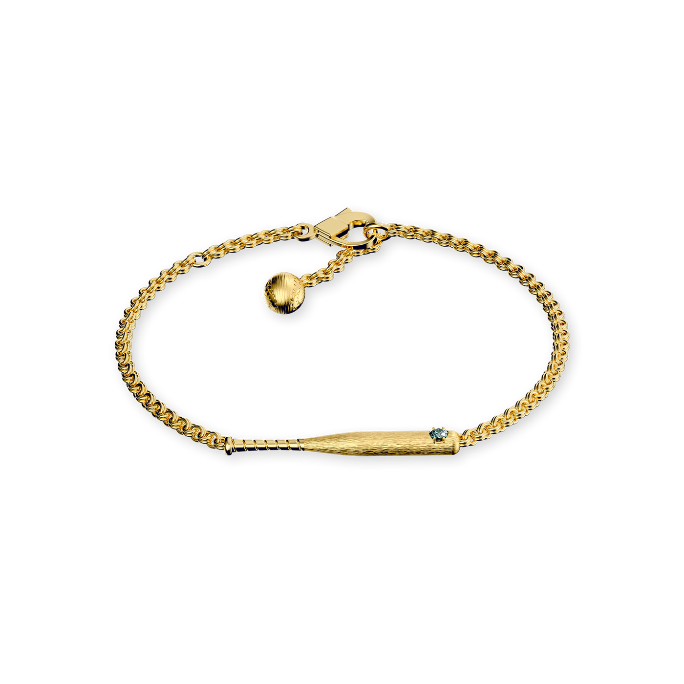 Braccialetto "The Baseball" Bat, Diamante Verde