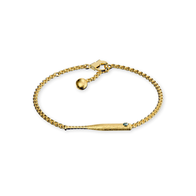 Braccialetto "The Baseball" Bat, Diamante Verde