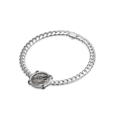 Bracelet pièce 'Alexandre le Grand' de The Great Civitas, diamant noir
