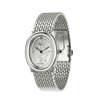 Oval Bubble Diamond Watch (24mm x 30mm)