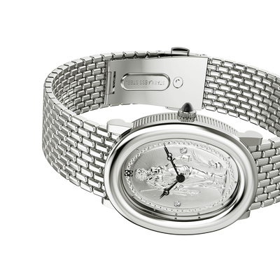 Oval Bubble Diamond Watch (24mm x 30mm)