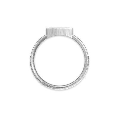 Anillo de dedo meñique con moneda 'The Great Civitas' Arethusa, diamante blanco