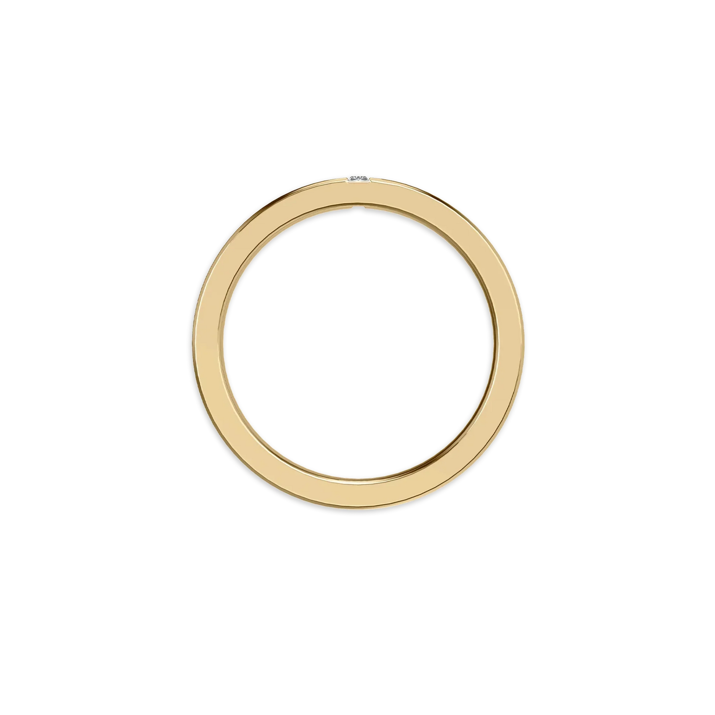 Modern slim diamond channel band ring for women’s daily wear