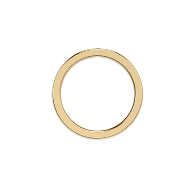 Modern slim diamond channel band ring for women’s daily wear