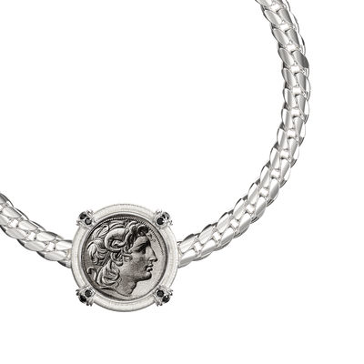Bracelet pièce 'Alexandre le Grand' de The Great Civitas, diamant noir