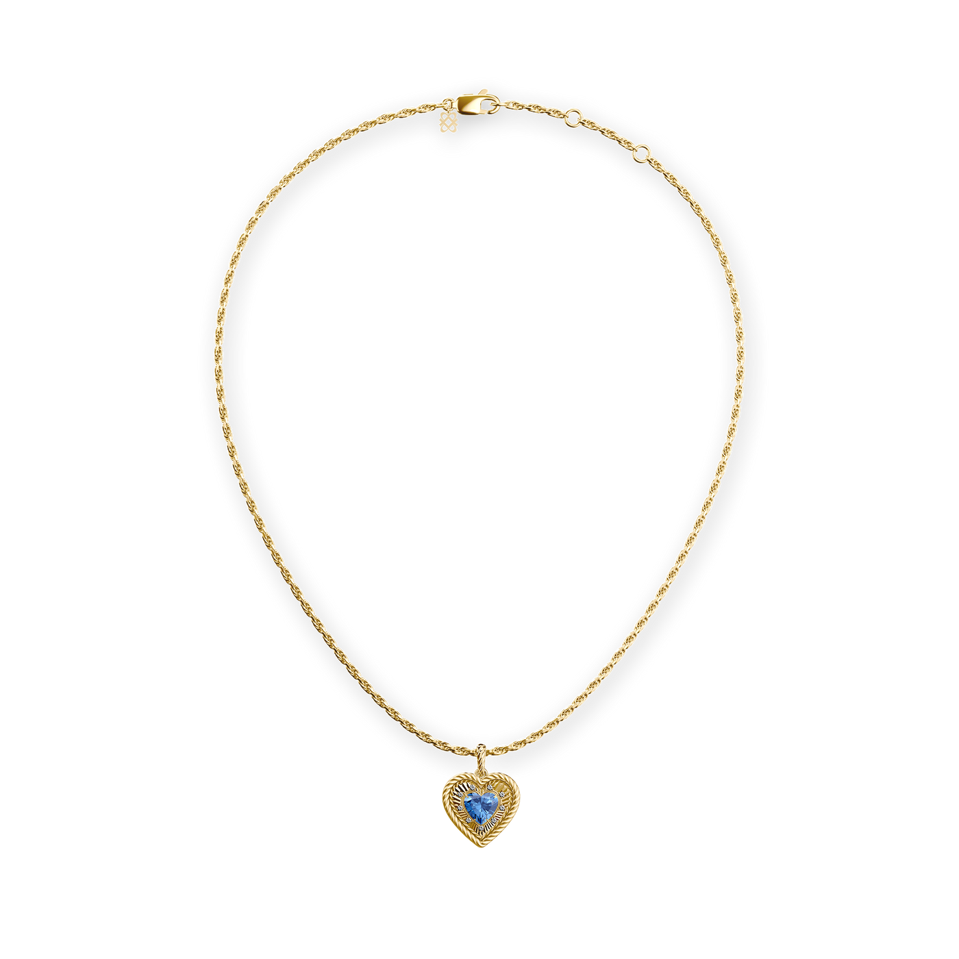 'The Bonbon' Heart Necklace, White Diamond