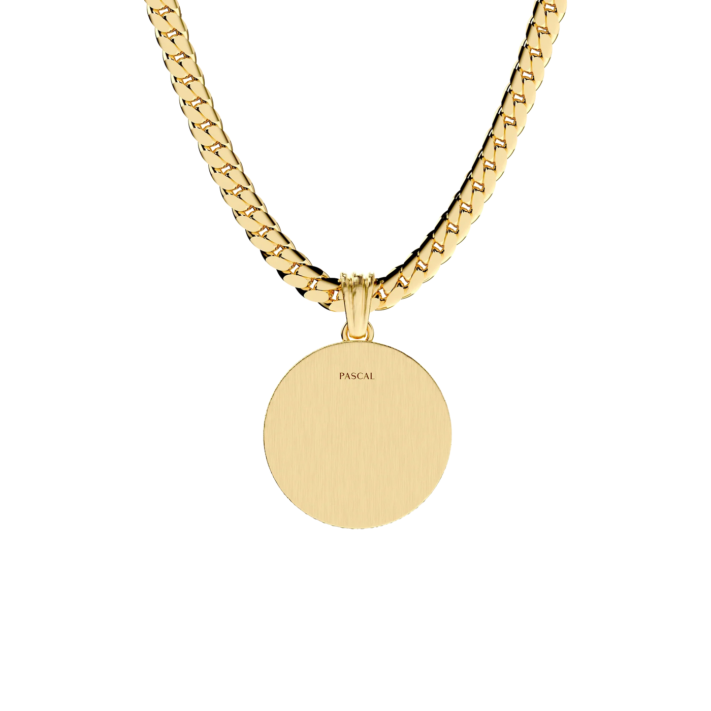 Pendente Moeda Alexandre, o Grande, Diamante Branco