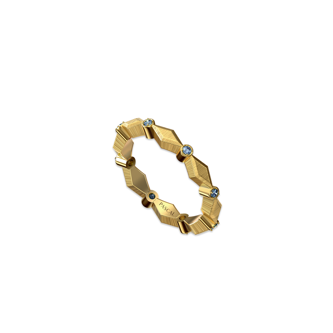 Anello scultura in pietra preziosa