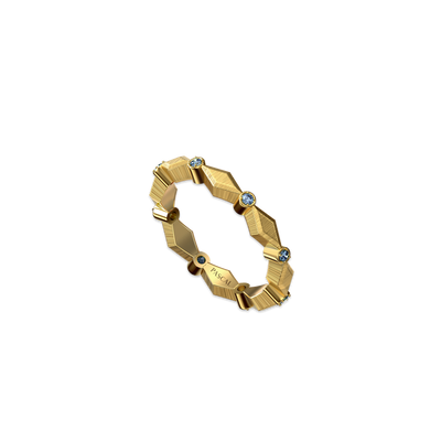 Anello scultura in pietra preziosa