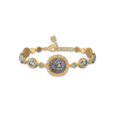 Pulsera de Moneda Artemis 'The Great Civitas', Diamante Blanco