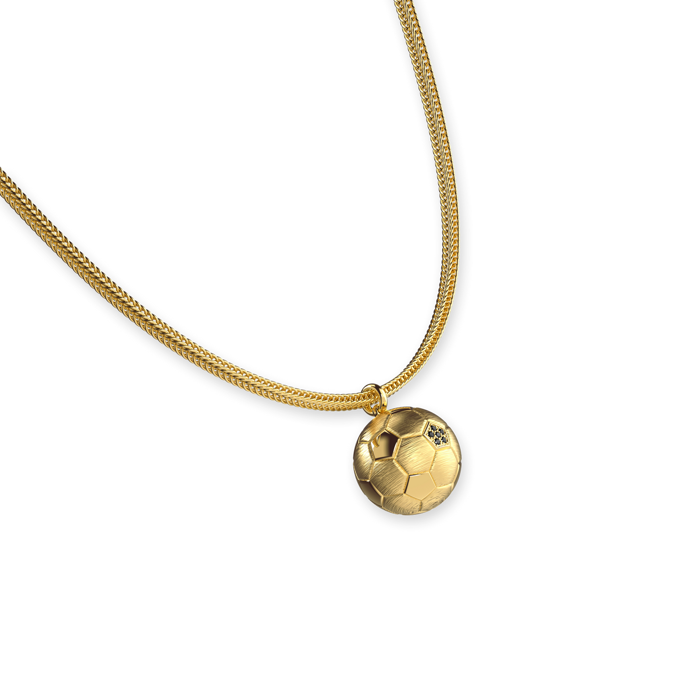 Colgante "The Soccer", diamante negro