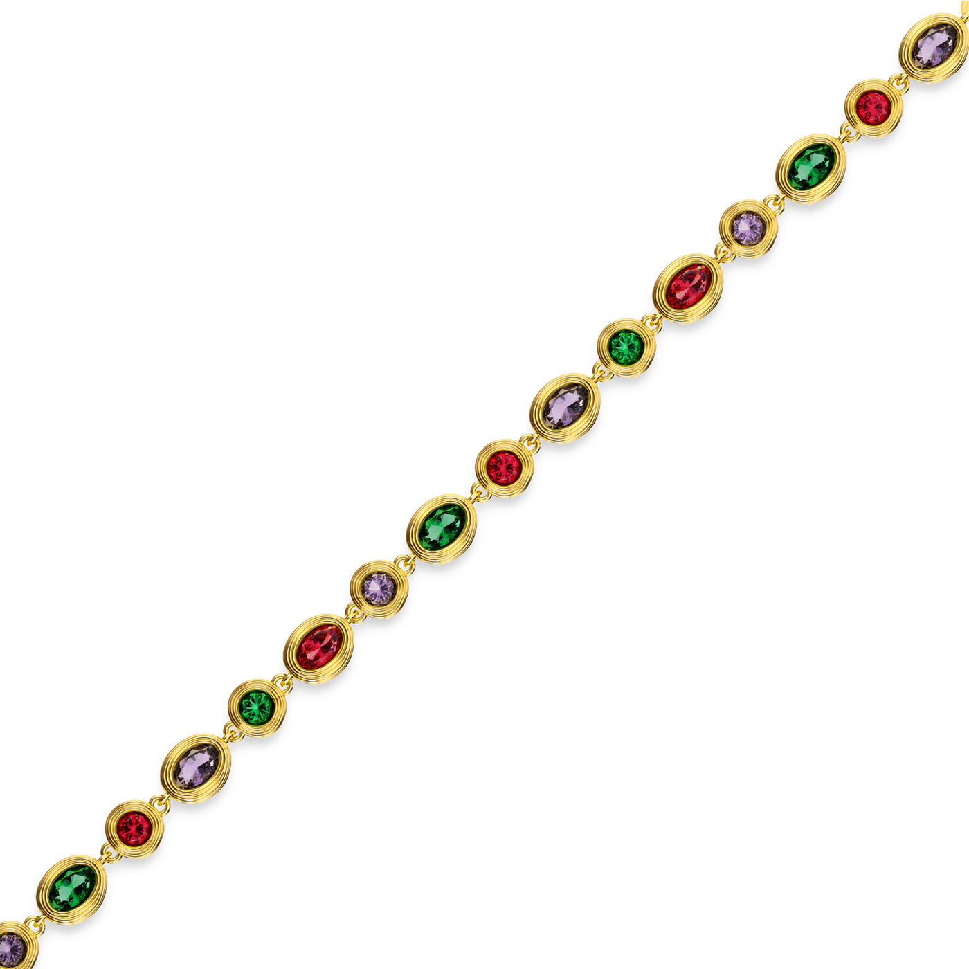 Pulsera de piedras preciosas multicolor Catena