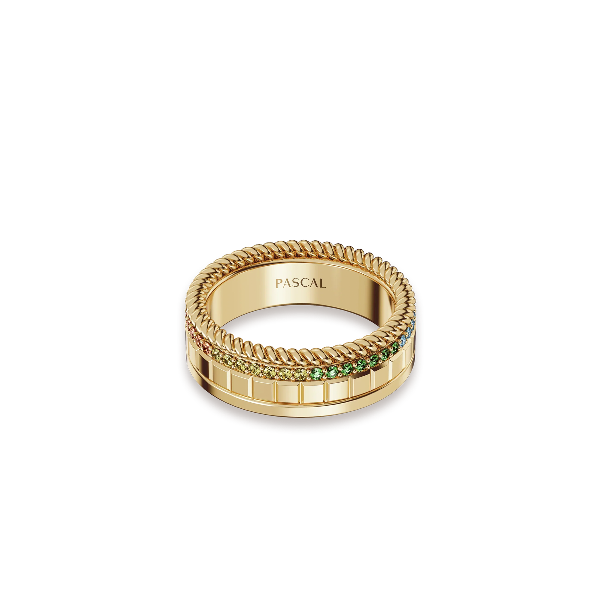 'Pride' Double Sided Gemstone Promise Ring