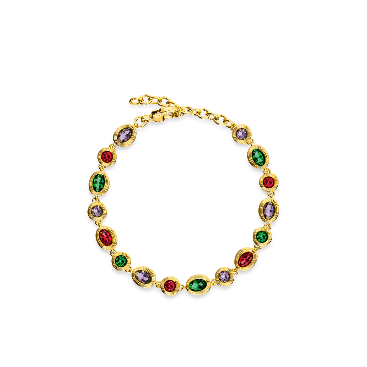 Pulsera de piedras preciosas multicolor Catena