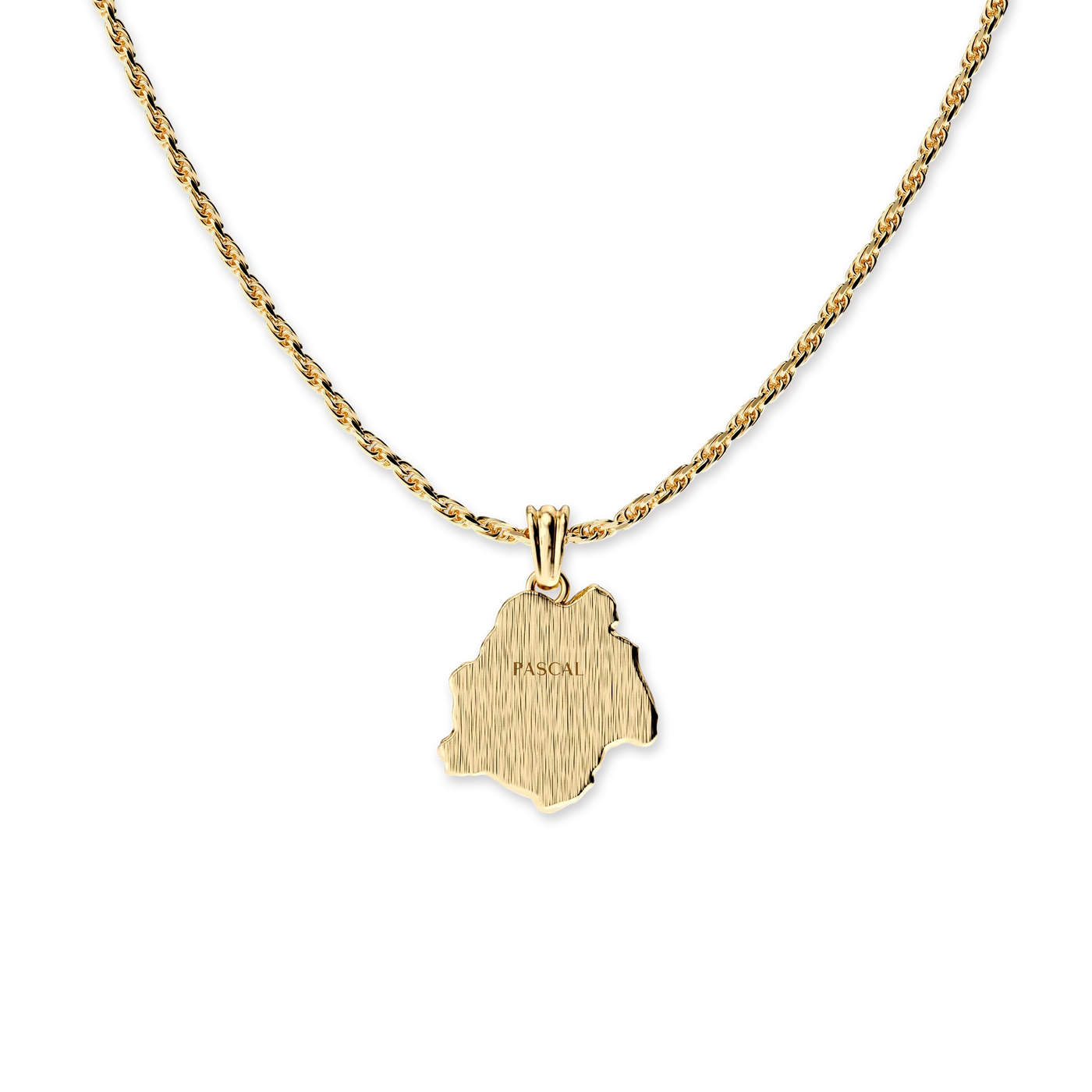 Colgante de estatua Medusa "Olympus", diamante blanco