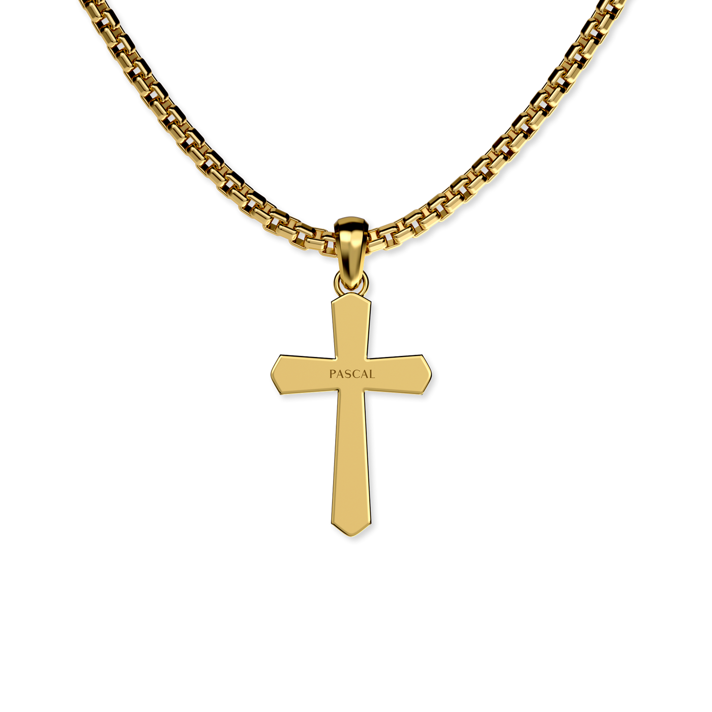 Colgante Amuleto Cruz, Diamante Blanco