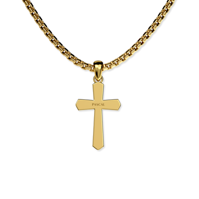 Colgante Amuleto Cruz, Diamante Blanco