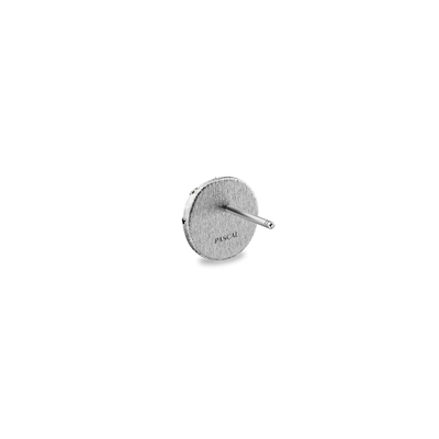 'The Basketball' Crooked Ball Örhängen, Black Diamond Pavé