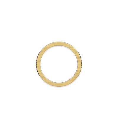 Twisted Track Band Ring, White Diamond