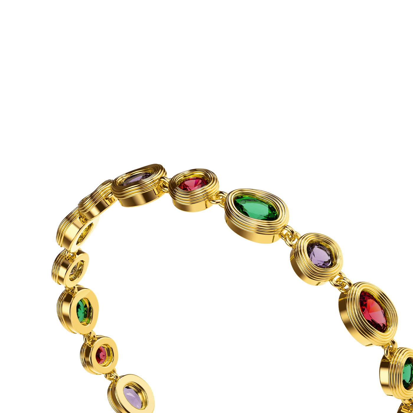 Pulsera de piedras preciosas multicolor Catena