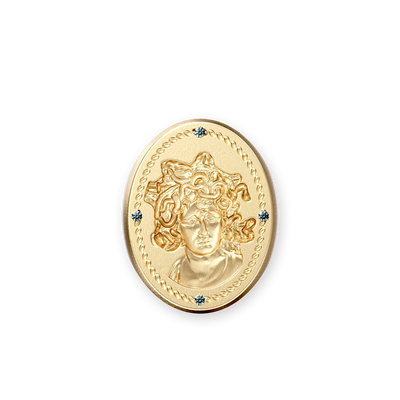 Olympus Medus Signet Ring, Green Diamond - PASCAL