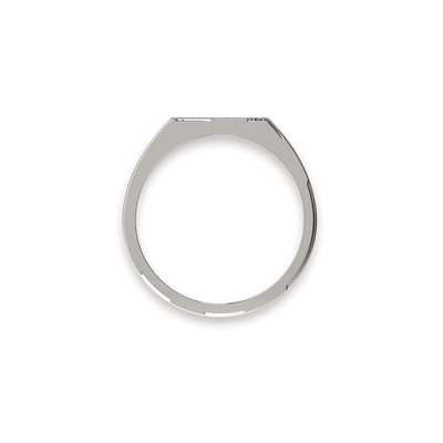 Abgeschrägter Pavé-Diamant-Bandring 