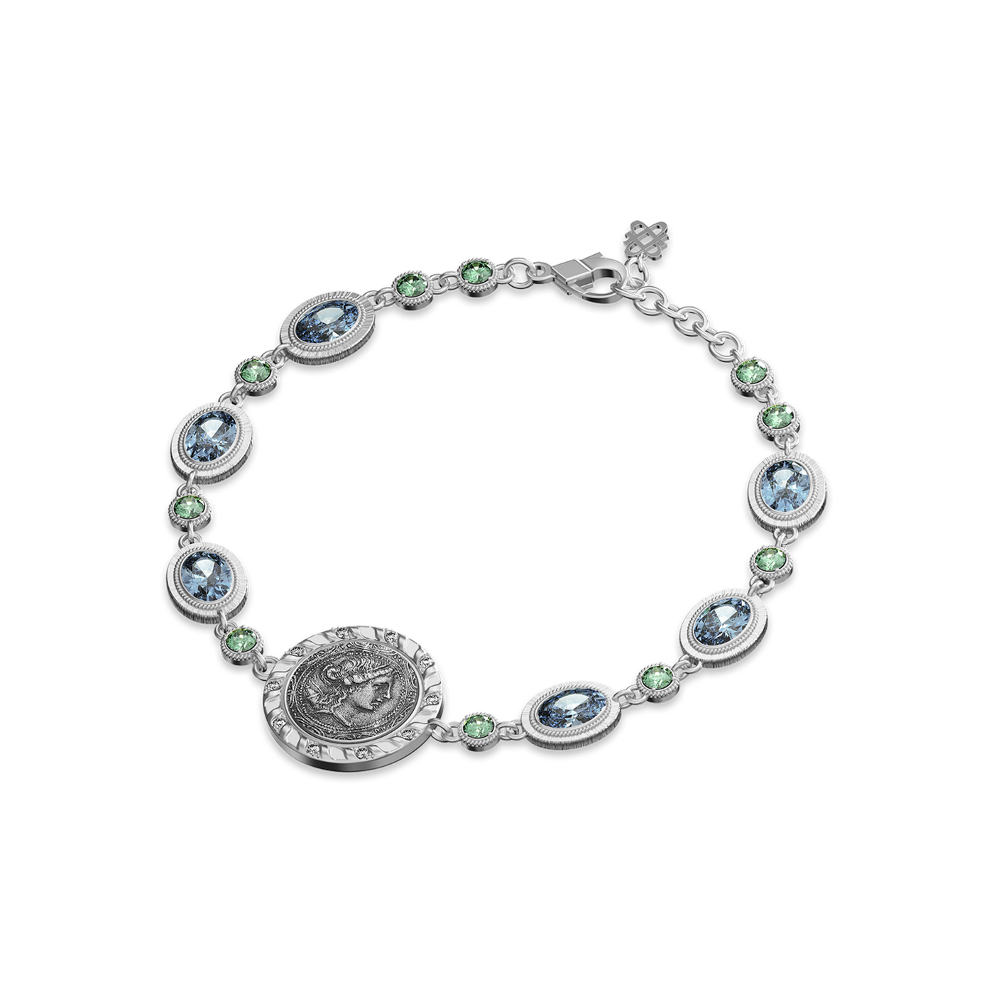 Pulsera de Moneda Artemis 'The Great Civitas', Diamante Blanco