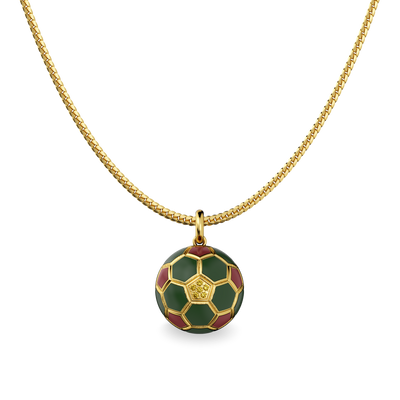 'The Soccer' Atlas Lions Pendant, Yellow Diamond