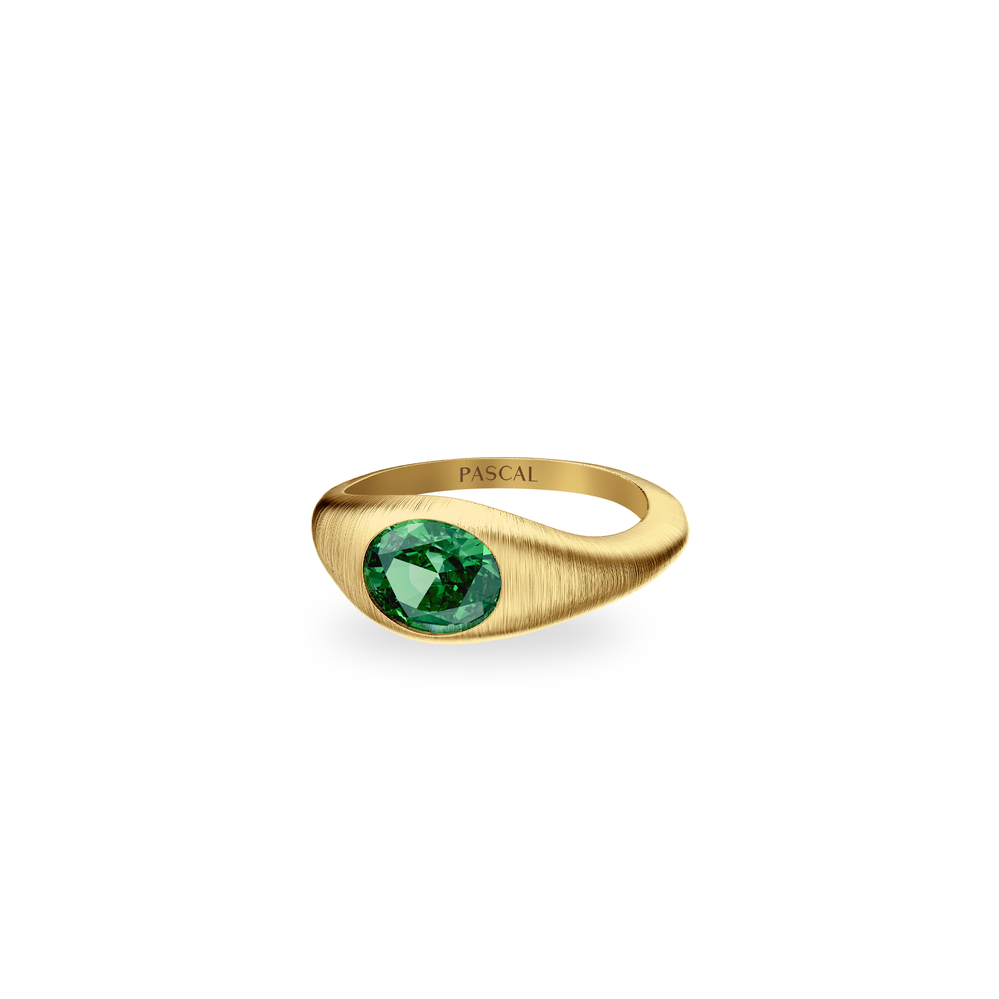 Lagoon Gemstone Ring-PASCAL#color_18k-yellow-gold-vermeil-green-gemstone